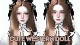 Zepeto Face Tutorial  Cute Western Doll  Oplas Zepeto Girl  Non Pro amp Pro [upl. by Isis]