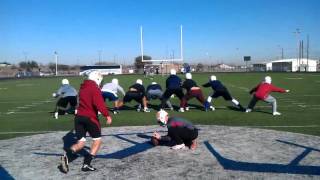 Joshua Appleby hits 57yarder at OD Bowl practice [upl. by Cattima]