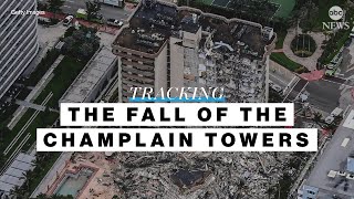 The fall of the Champlain Towers Tracking the Surfside collapse l ABC News [upl. by Frasier187]