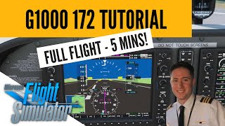 MSFS How to Use Autopilot G1000  Full Flight in 15 Steps by REAL PILOT [upl. by Bonner]