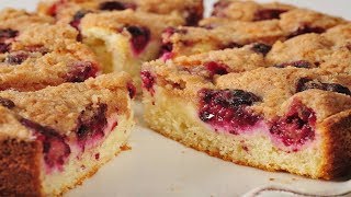 Blackberry Cream Cheese Coffee Cake Recipe Demonstration  Joyofbakingcom [upl. by Yusem]