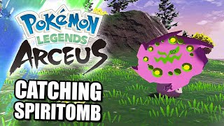 POKEMON LEGENDS ARCEUS HOW TO CATCH NO 139 SPIRITOMB [upl. by Torruella]