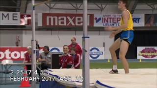 My High Jump Progression 14 to 21 Years Old [upl. by Nifled]