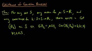 ML 192 Existence of Gaussian processes [upl. by Komsa]