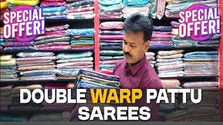 ASHADAM OFFER SAREES  DOUBLE WARP PATTU SAREES  SUDHAKAR SILKS [upl. by Nosyd]