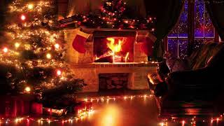 🎧 Christmas ambience  Snowstorm amp Crackling Fireplace Sounds 10 Hours [upl. by Todhunter]