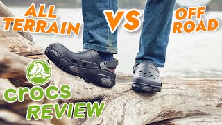 Crocs All Terrain vs Off Road Clogs hiking crocs [upl. by Egroj]