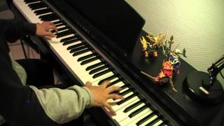 SD Gundam Sangokuden Brave Battle Warriors ED  Justice Densetsu wo Kizame Piano transcription [upl. by Elkraps]