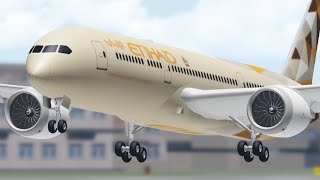 NEW 787 Landing Competition in FLIGHTLINE Roblox [upl. by Harehs]