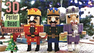 DIY 3D Perler Bead Nutcrackers for Christmas [upl. by Pardo]