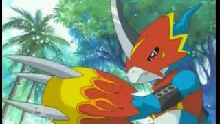 Flamedramon Arrives First Batte English Dub [upl. by Tteve213]