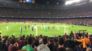 BARÇA  PSG goal de Sergi Roberto desde la grada [upl. by Yeleen]