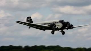 Junkers Ju52 takeoff amp landing at Bensheim 2016 [upl. by Enelym]