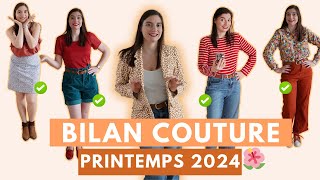 🧵 Bilan Couture  🌸 Printemps 2024  Tout ce que jai cousu sur mesure [upl. by Ewart]