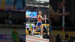 Femke Bol storms to world record in Glasgow 🔥 athlete running netherlands worldrecord [upl. by Daggett]