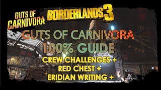 Carnivora ALL 2 RED CHEST Locations  Borderlands 3 Secret Weapon Caches [upl. by Athelstan326]