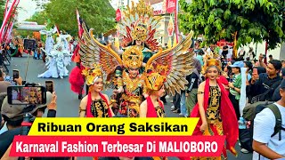 Ribuan Orang Saksikan Jogja Fashion Carnival 2023 Di Malioboro Yogyakarta  Wisata Jogja Terbaru [upl. by Enaxor]