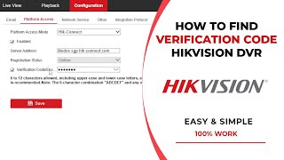 How to Find the Hikvision DVR Verification Code Via Web Interface [upl. by Sankey60]