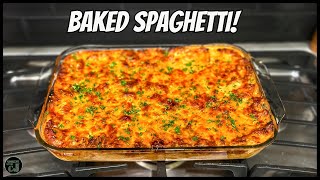 Baked Spaghetti Recipe The Best and Easiest Recipe [upl. by Annaehs]