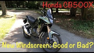 Honda CB500X WRS Windscreen  Ride amp Review [upl. by Aynor]