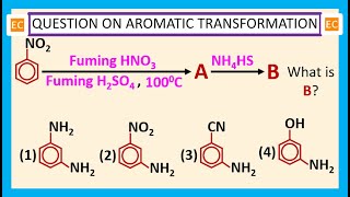 OQV NO – 140 Reaction of nitrobenzene with HNO3 and H2SO4 and then with NH4HS [upl. by Kristianson796]