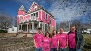 Take a peek inside The Pink House thats being renovated in Aviston IL [upl. by Ayit]