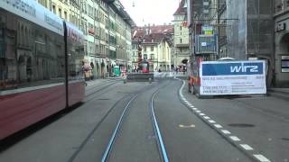 Strassenbahn Bern linia 9  führerstandsmitfahrt [upl. by Matthia682]