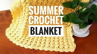 How to Crochet a Blanket 1 ADORABLE FAST amp EASY by NANNO ETSY WRITTEN PATTERN AVAILABLE 🎉 [upl. by Kathryn]