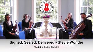 Signed Sealed Delivered Stevie Wonder Wedding String Quartet [upl. by Jillene]