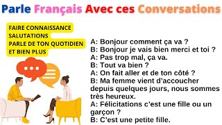 Apprends à parler FRANÇAIS avec des Conversations et Dialogues du Niveau A1 à C1 compilation 6 [upl. by Anatolio]