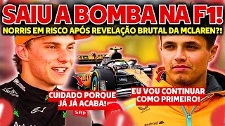 BOMBA OSCAR PIASTRI EM RISCO NA MCLAREN  RED BULL REVELA PROBLEMA NO RB20  MERCEDES EM APUROS [upl. by Matta]