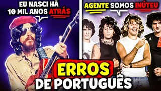 12 músicas com ERROS de PORTUGUÊS [upl. by Etnuhs]