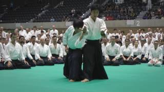 Aikido Class Mitsuteru Ueshiba Hombu Dojocho  12th IAF Congress in Takasaki [upl. by Marchal]