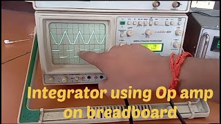 Integrator using op amp 741 IC Knowledgeandeducationbox [upl. by Ayortal102]