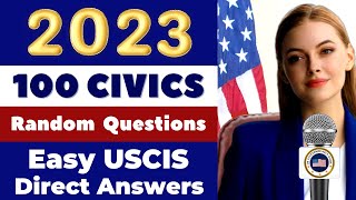 US Citizenship Test 2023 100 Civics Questions Direct amp Easy USCIS Answers US Citizenship USA 27 [upl. by Eiduam]