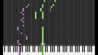 How to play Street Fighter II Ryu Theme Synthesia [upl. by Shirlee842]