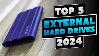 TOP 5 Best External Hard Drives 2024 [upl. by Erick]