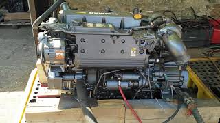 Yanmar 4LHTE 110hp Marine Diesel Engine [upl. by Ahsima626]