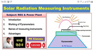 Solar radiation measuring instrumentsPyranometerWorking of pyranometer [upl. by Cattier]