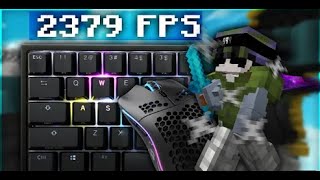 240 fps Keyboard  Mouse Sounds Hylex Bedwars ASMR [upl. by Tse551]