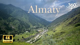 Almaty AlmaArasan Gorge Beautiful Scenery 360 Panorama 🌄 4K [upl. by Gaidano463]