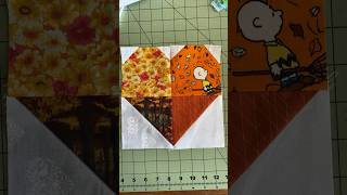 Scrappy Heart quilt block love heartblock heartquilt heartquiltblock scrapquilt [upl. by Grae]