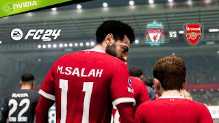 Liverpool vs Arsenal  EA FC 24 PC Gameplay  Premier League 202324 [upl. by Mages829]