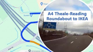 A4 ThealeReading Roundabout to Ikea [upl. by Swee869]