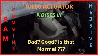 ACTUATOR Noises RAM CUMMINS HE351VE [upl. by Littlejohn]