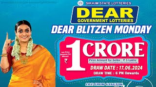 LOTTERY SAMBAD LIVE DEAR 6 PM 17062024 SIKKIM LOTTERY LIVE DEAR LOTTERY LIVE LOTTERY SAMBAD [upl. by Obmar]