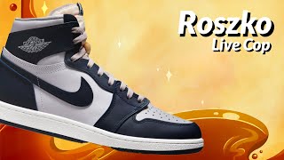 LIVE COP Air Jordan 1 High 85 College Navy quotGeorgetownquot [upl. by Riaj]