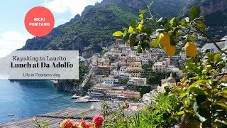 Lunch at Da Adolfo restaurant  Positano [upl. by Leahcar]