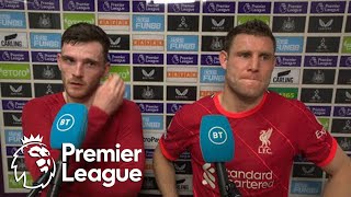 Andy Robertson James Milner reflect on win at Newcastle United  Premier League  NBC Sports [upl. by Ecinuahs]