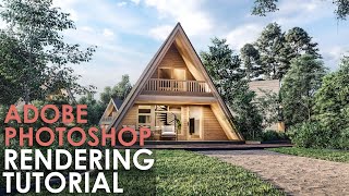 Adobe Photoshop CC Architectural PostProduction Process  E46 Part 02 [upl. by Robillard938]